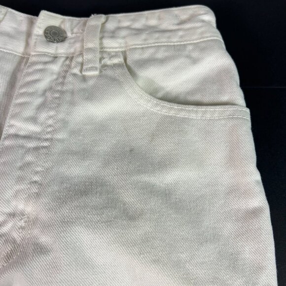 VTG 90s Guess Jeans Womens 24x30* High Rise Straight White Denim USA Made Tag 26 - Picture 2 of 16